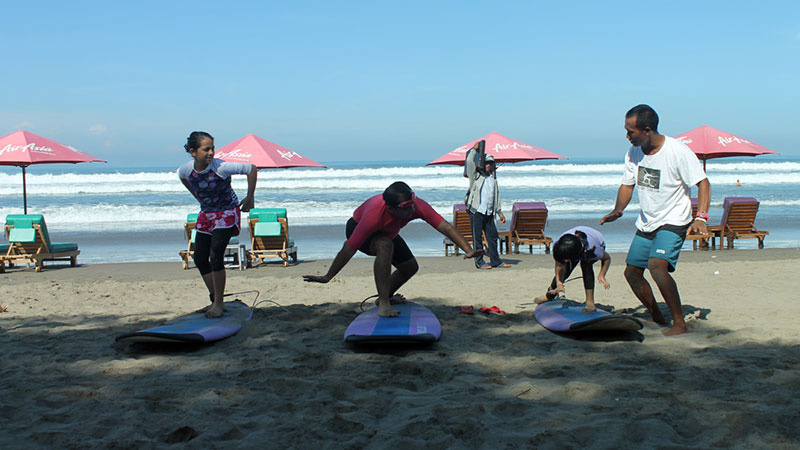 Bali surf lessons and coaching.